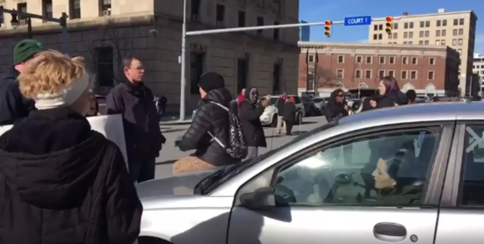 Many Arrested When Protesters Clash With Oncoming Traffic in Downtown Buffalo [VIDEO]