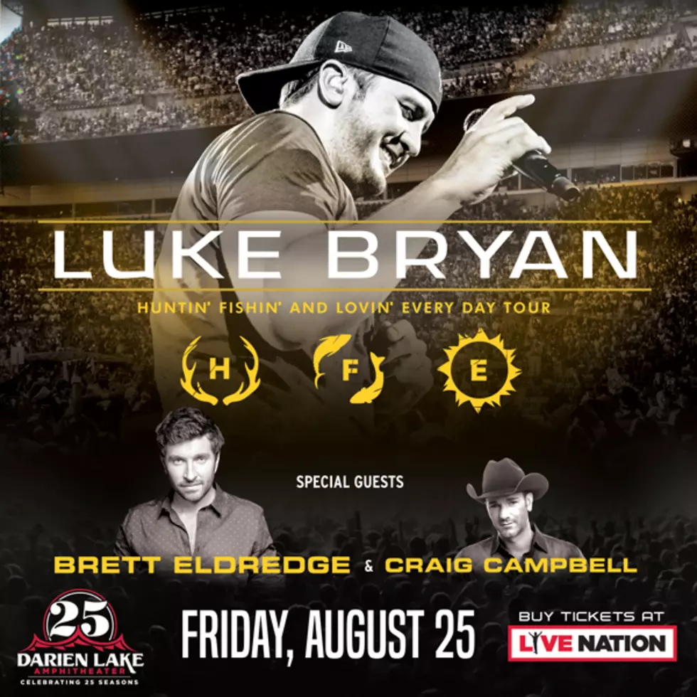 Luke Bryan at Darien Lake August 25th! Get On Sale + Ticket info Now!