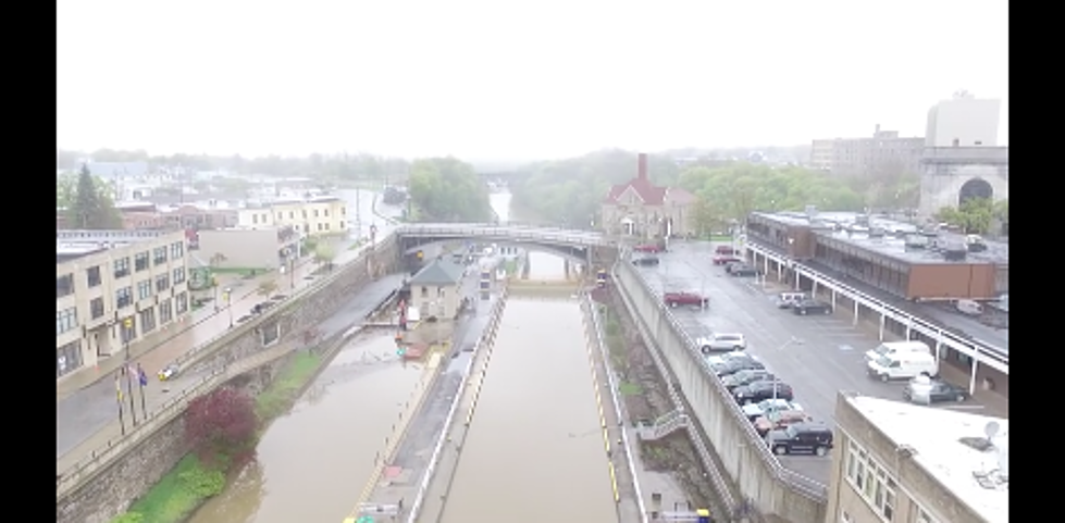 See Drone Footage Of The Erie Canal Filled To The Brim