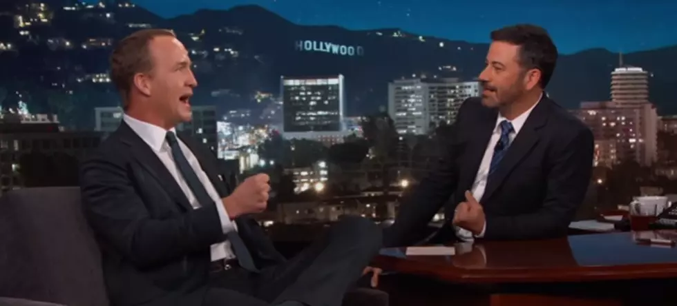 WATCH: Peyton Manning Talks Buffalo Bills Mafia On Jimmy Kimmel [VIDEO]