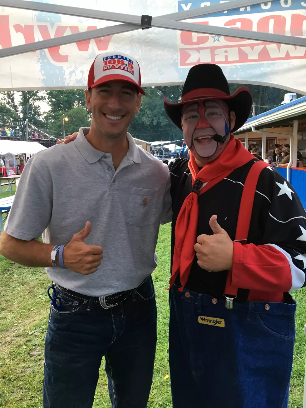 Clay Clowns Around at the Attica Rodeo [VIDEO]