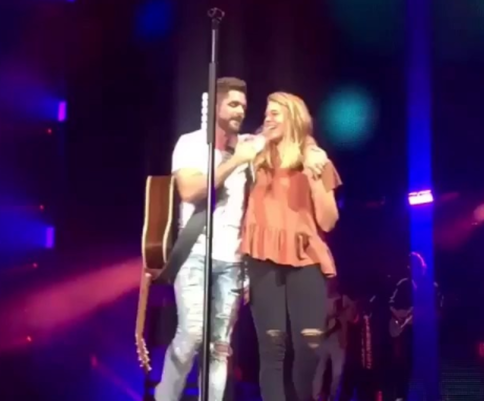 WATCH: Thomas Rhett’s Wife Get Embarrassed + Run Off Stage [VIDEO]