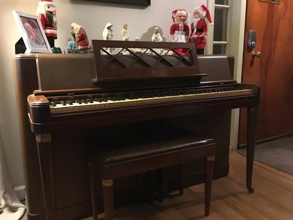 WATCH: Clay Attempts Jingle Bells On An Old Piano