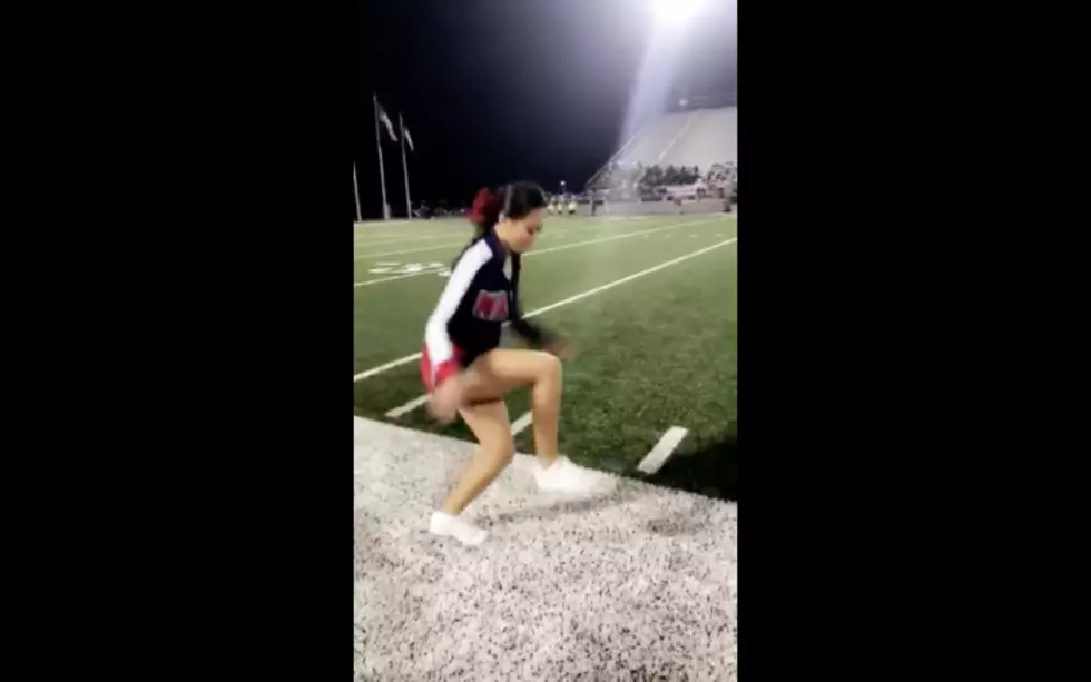 Watch This Cheerleader Defy Gravity In This Mind Blowing Stunt