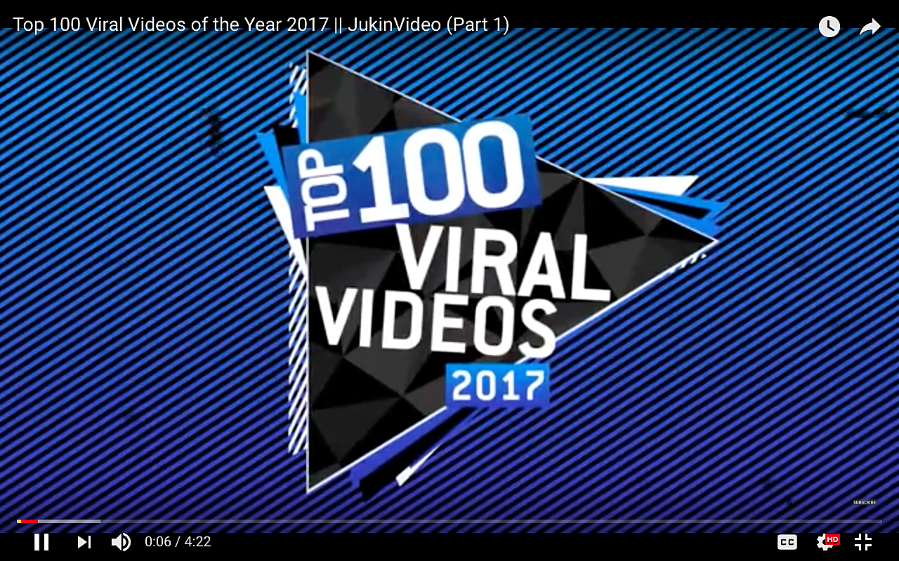 Mystisk videnskabelig tjene Here Are The Top 100 Viral Videos Of 2017