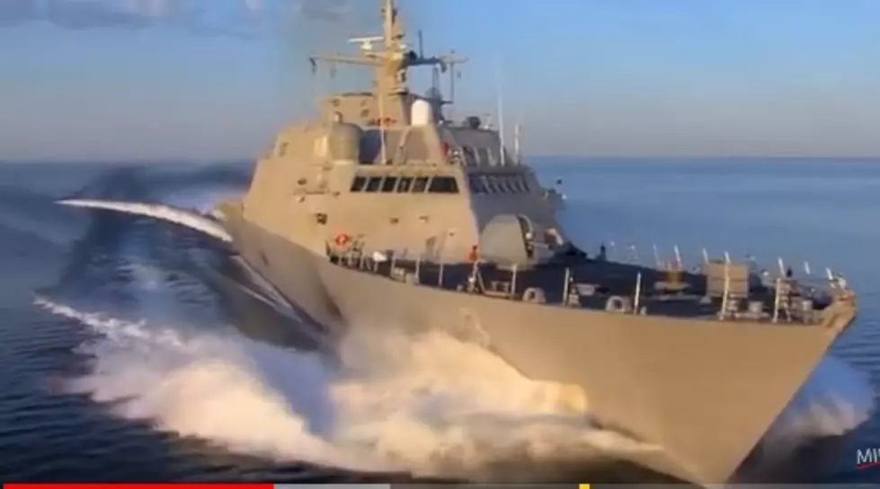 New USS Little Rock Combat Ship Arrives In Buffalo