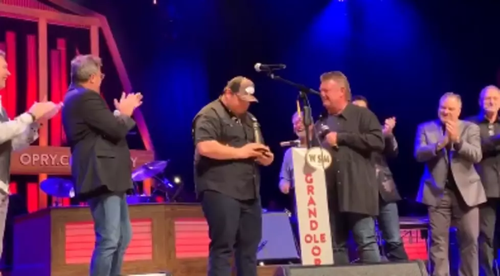 Watch Luke Combs Get Inducted Into The Grand Ole Opry