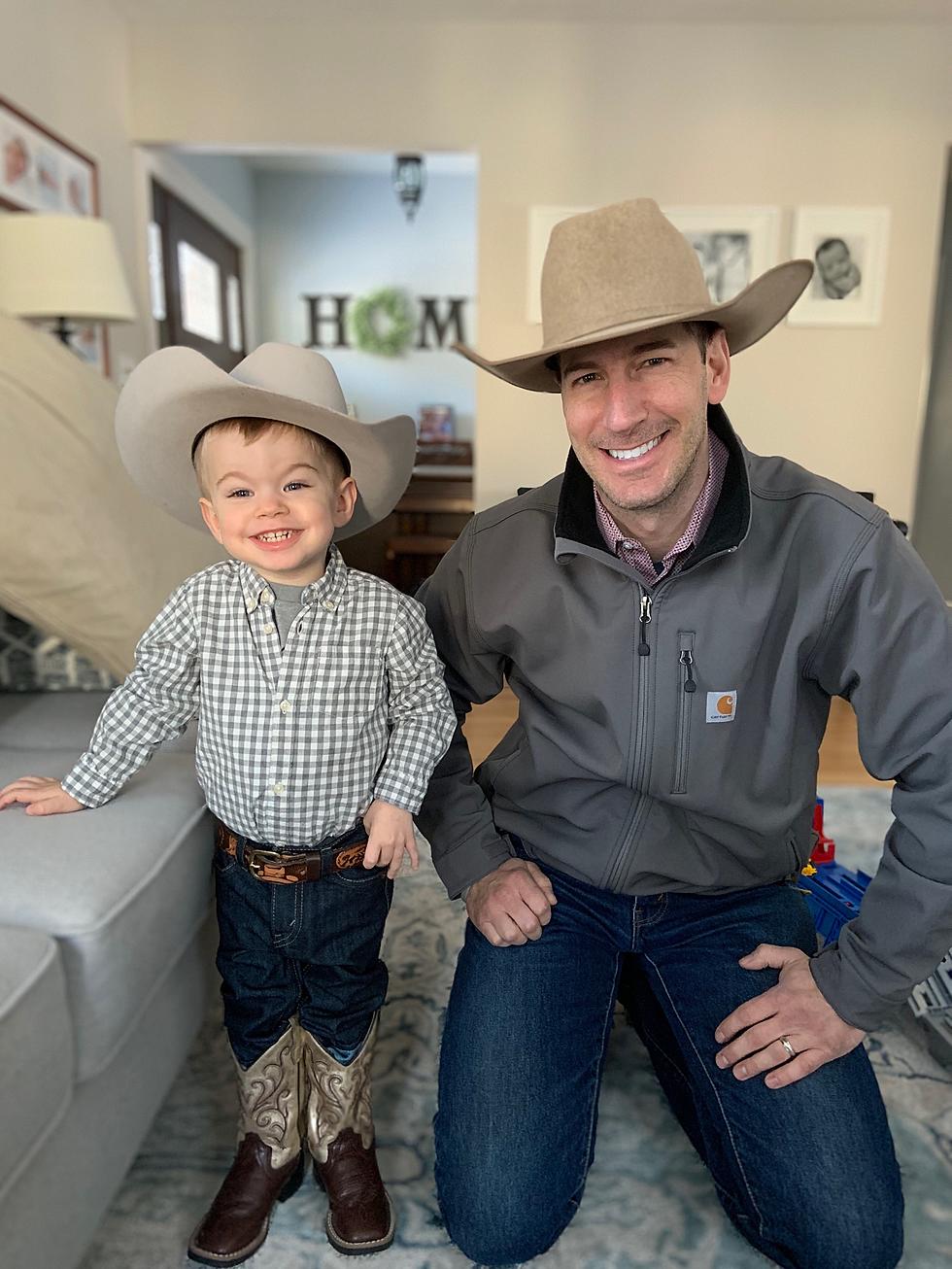 Clay and 3 Yr Old Son Hank Sing Chris Ledoux [LISTEN]