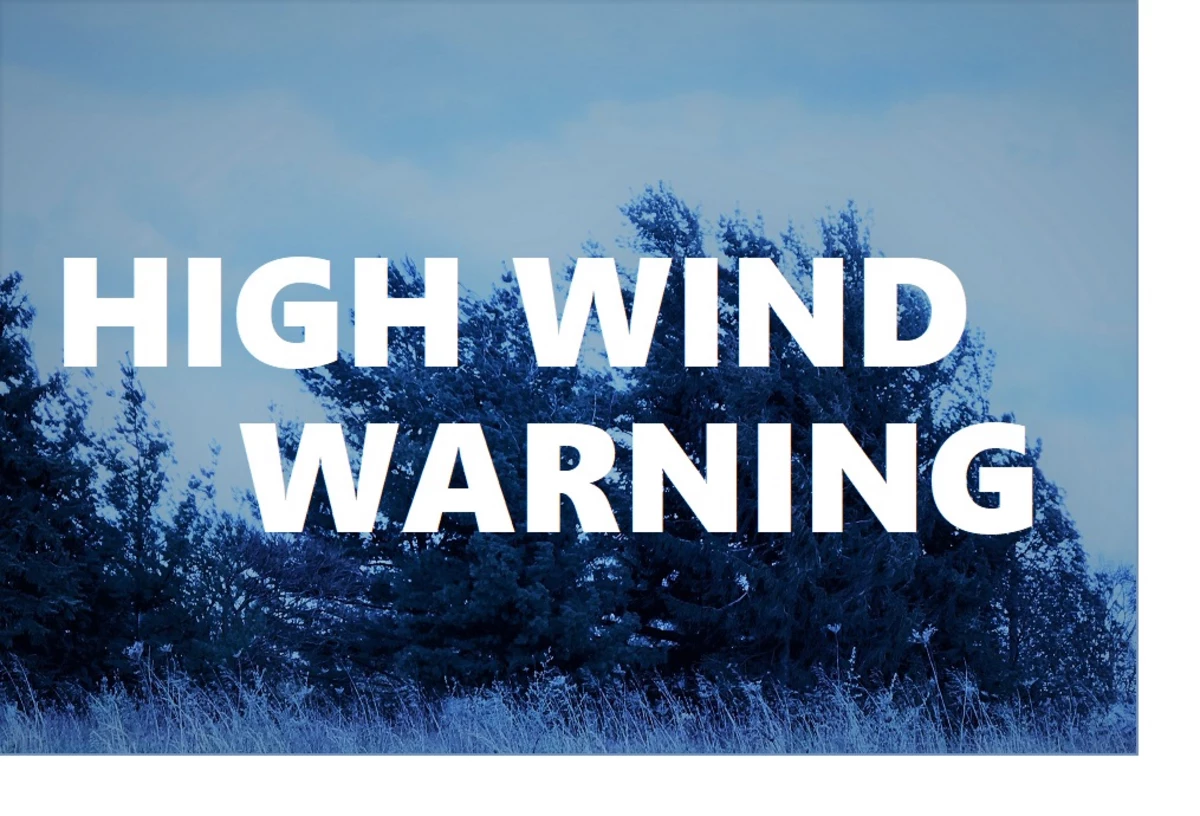 High Wind Warning On Wednesday Damaging Winds Possible