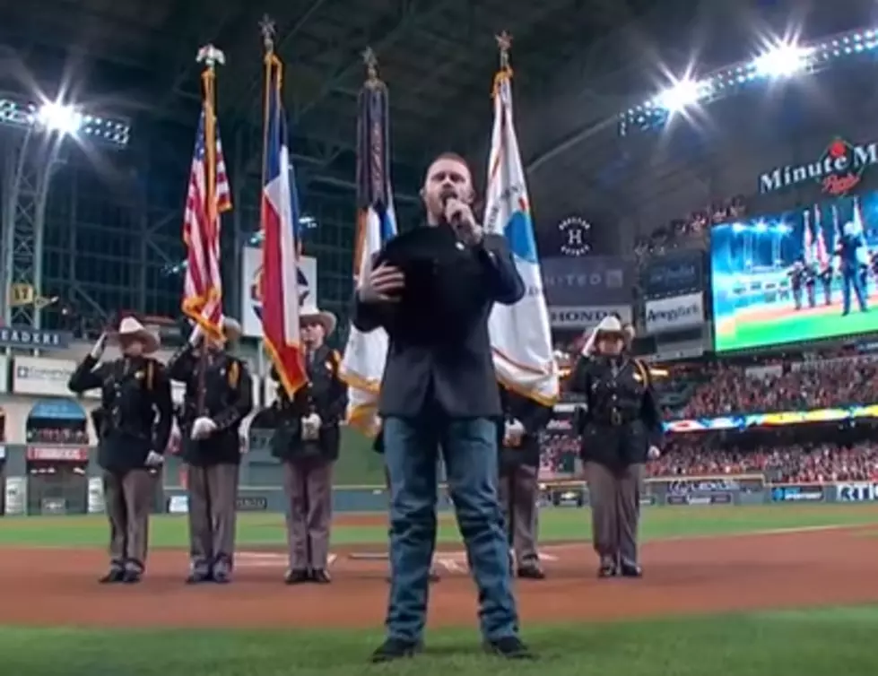 Cody Johnson&#8217;s World Series National Anthem Is A Thing Of Beauty [LISTEN]