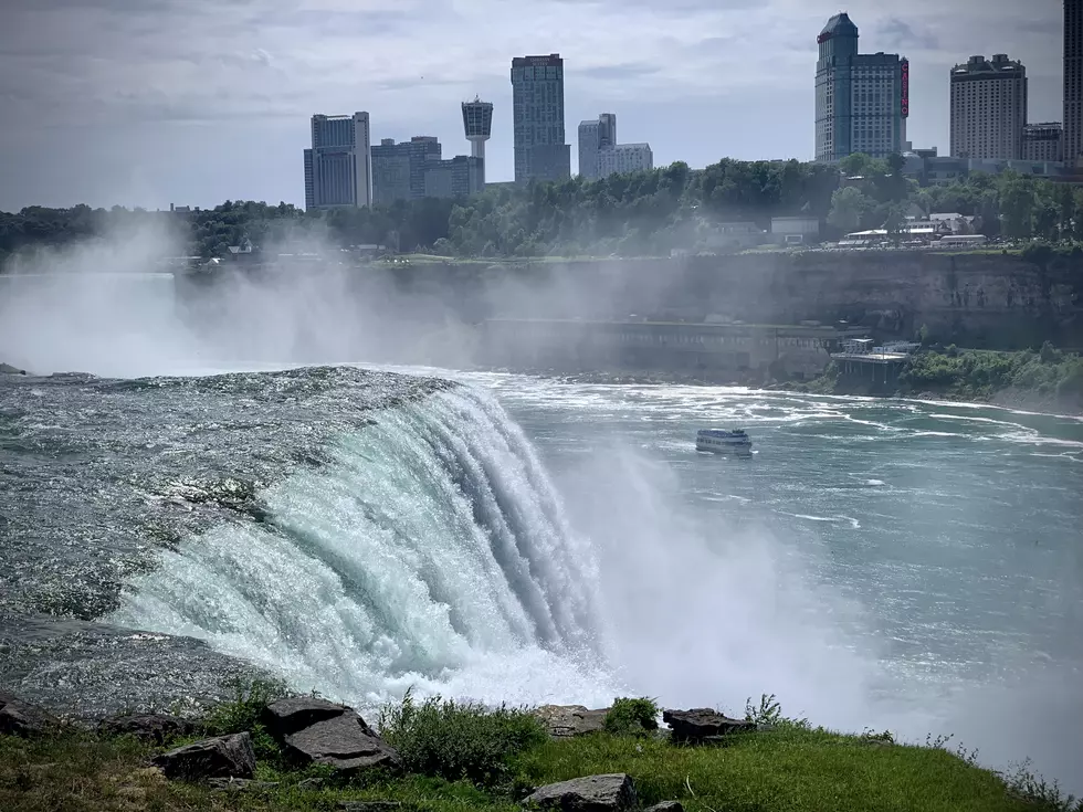 Historic Niagara Falls Scow Shifts During Windstorm