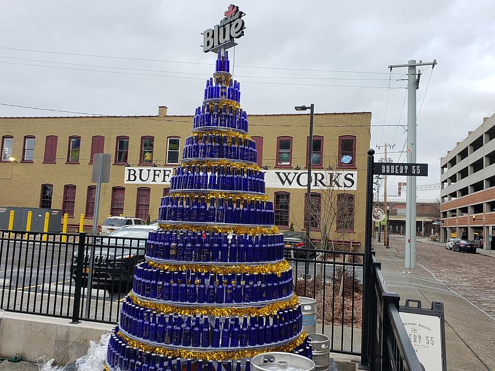 Sweet! Look At This Beer Bottle Christmas Tree in Downtown Buffalo