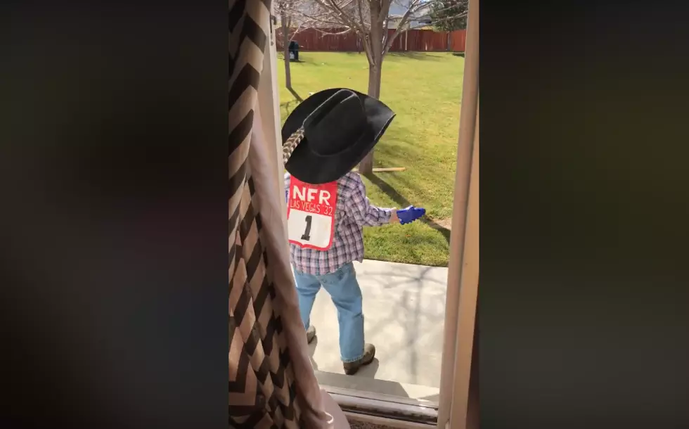 Kid Pretends He’s George Strait Performing to 100,000 People in His Backyard [VIDEO}