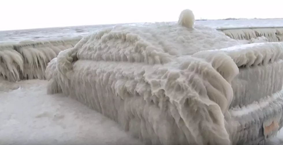 Crashing Waves Encase Multiple Homes In Ice At Hoover Beach [PHOTOS]