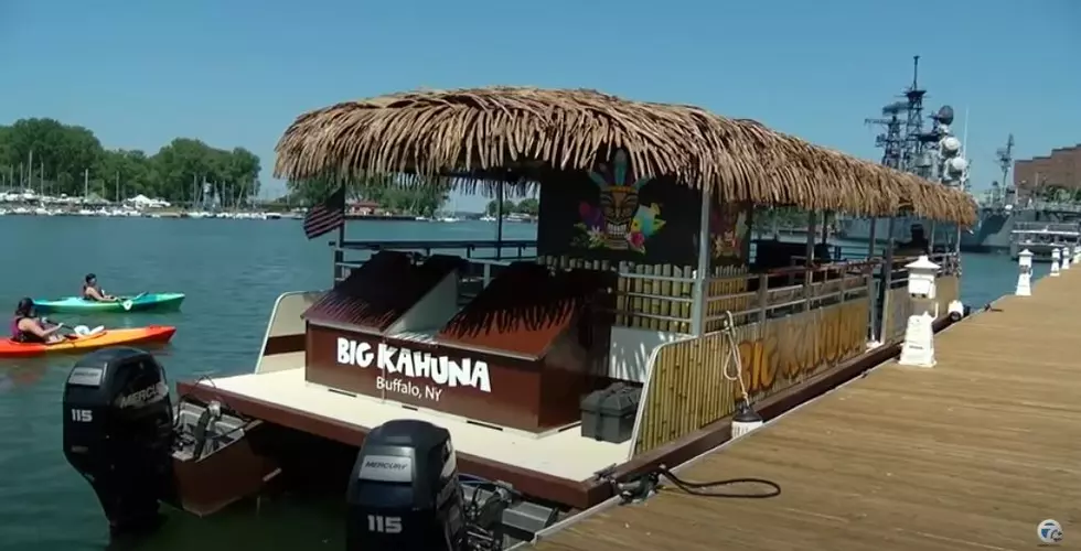 The “Big Kahuna” Tiki Tour Boat Debuts at Canalside