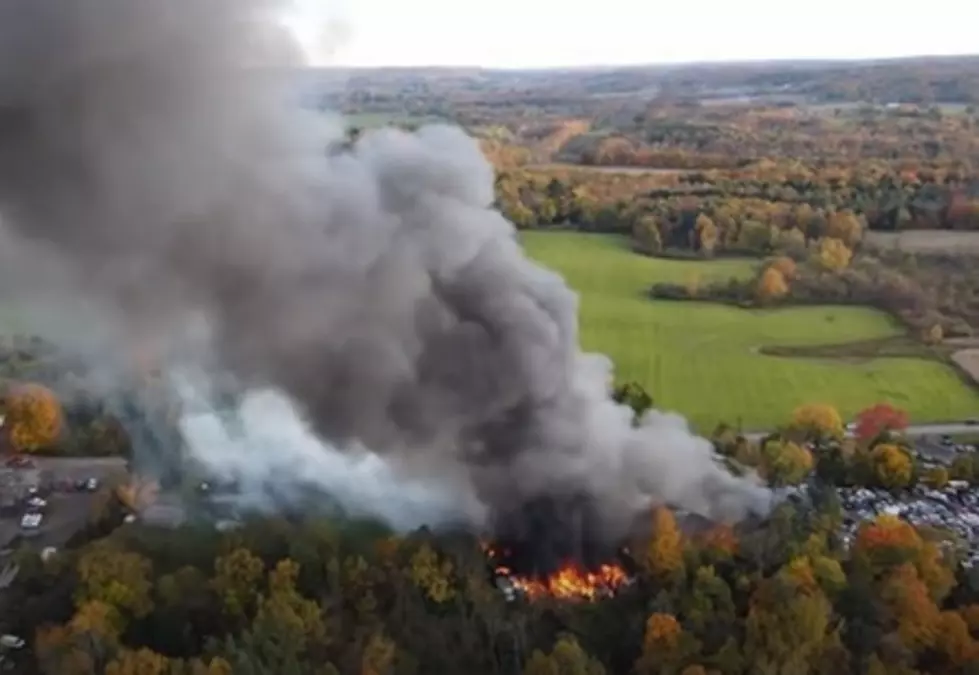 Incredible Drone Video Of Fire In Yorkshire, NY [WATCH]