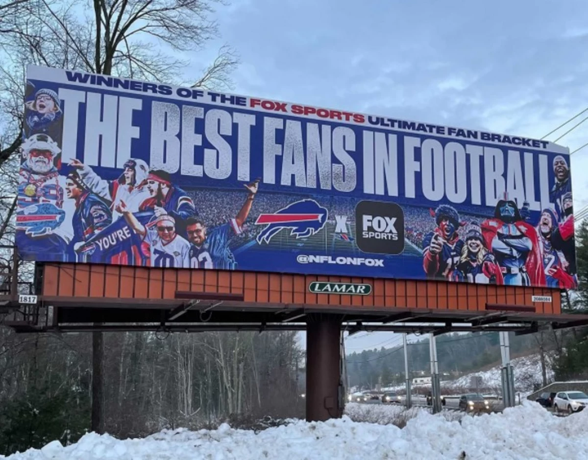 Buffalo Bills Billboard Up New England Patriots Territory