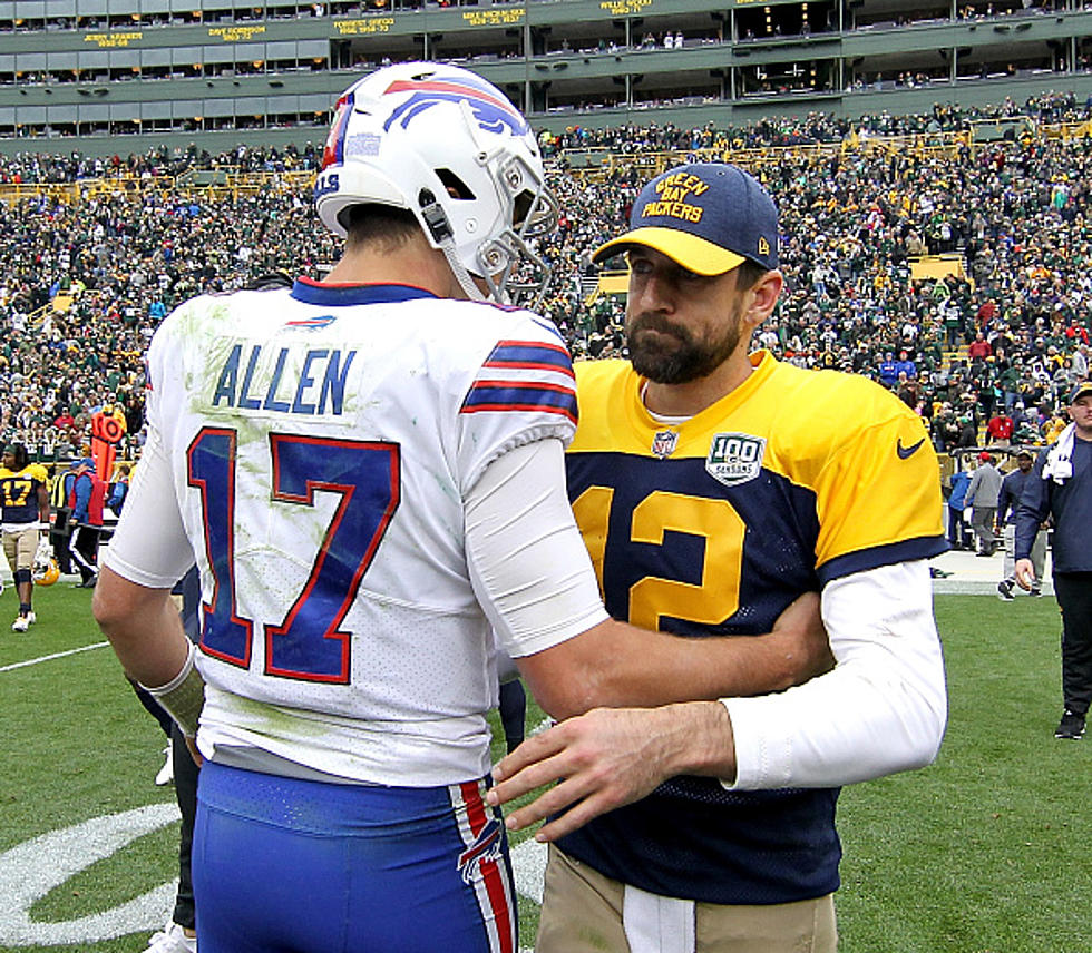 Josh Allen and Aaron Rodgers Share a Moment Before Bills Game [VIDEO]