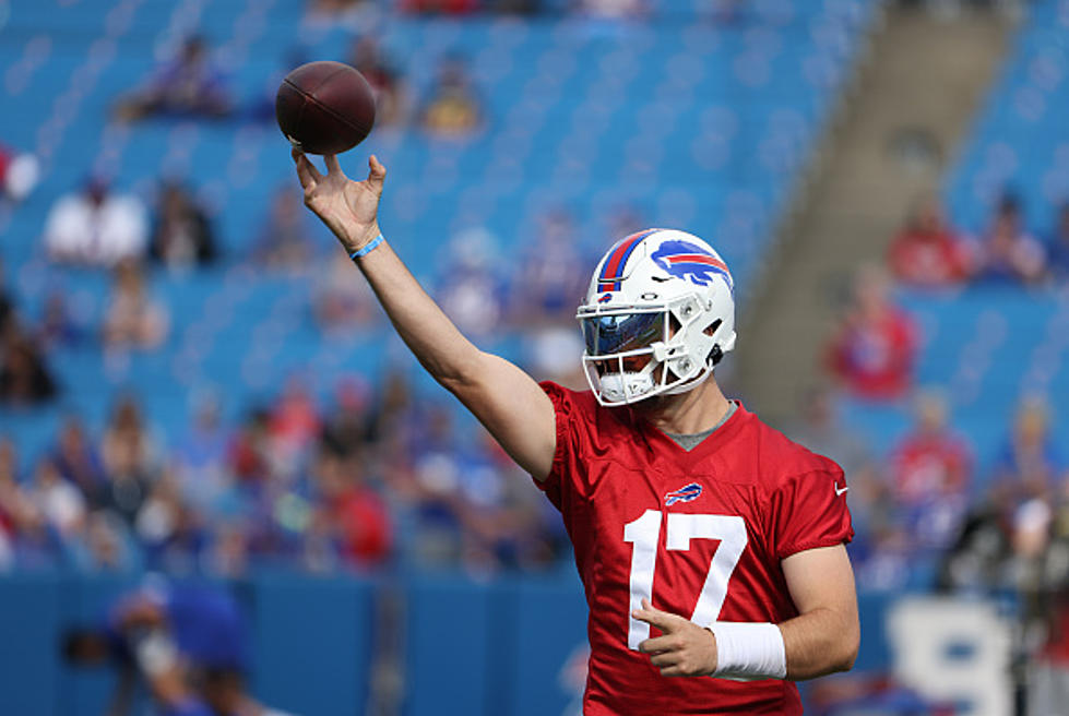 Josh Allen Plays Catch With Kids at Buffalo Bills Practice [VIDEO]