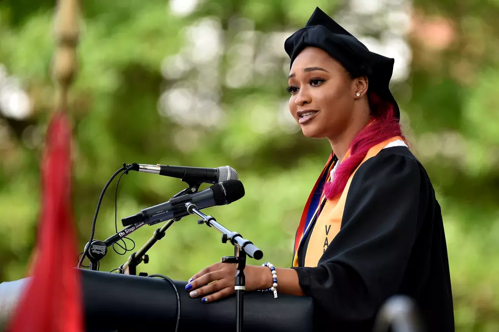 Kwanza Jones of The Kwanza Jones & Jose E. Feliciano SUPERCHARGED Initiative Gives 2019 Commencement Speech at Bennett College Graduation