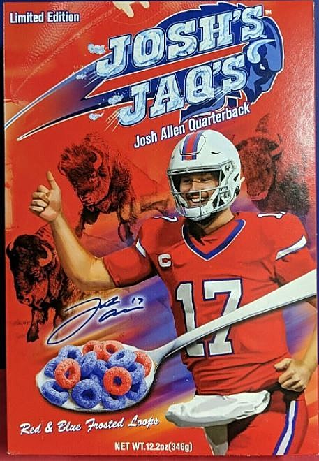 Josh Allen Cereal Josh's Jaqs 2023 Edition - GO BILLS