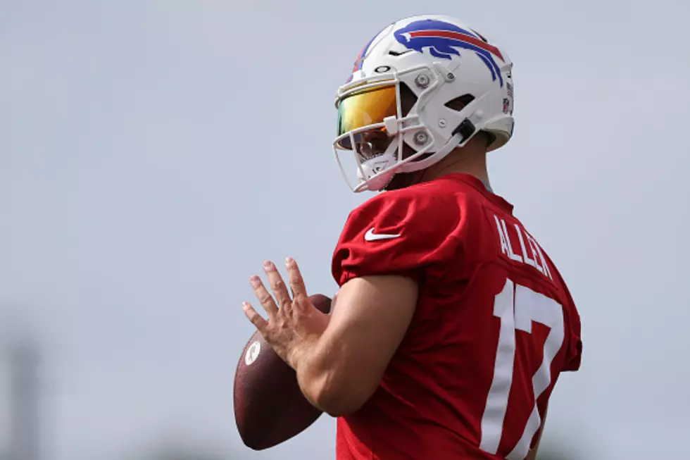 Josh Allen Shows Up at Highmark Stadium in a New Red Helmet [VIDEO]