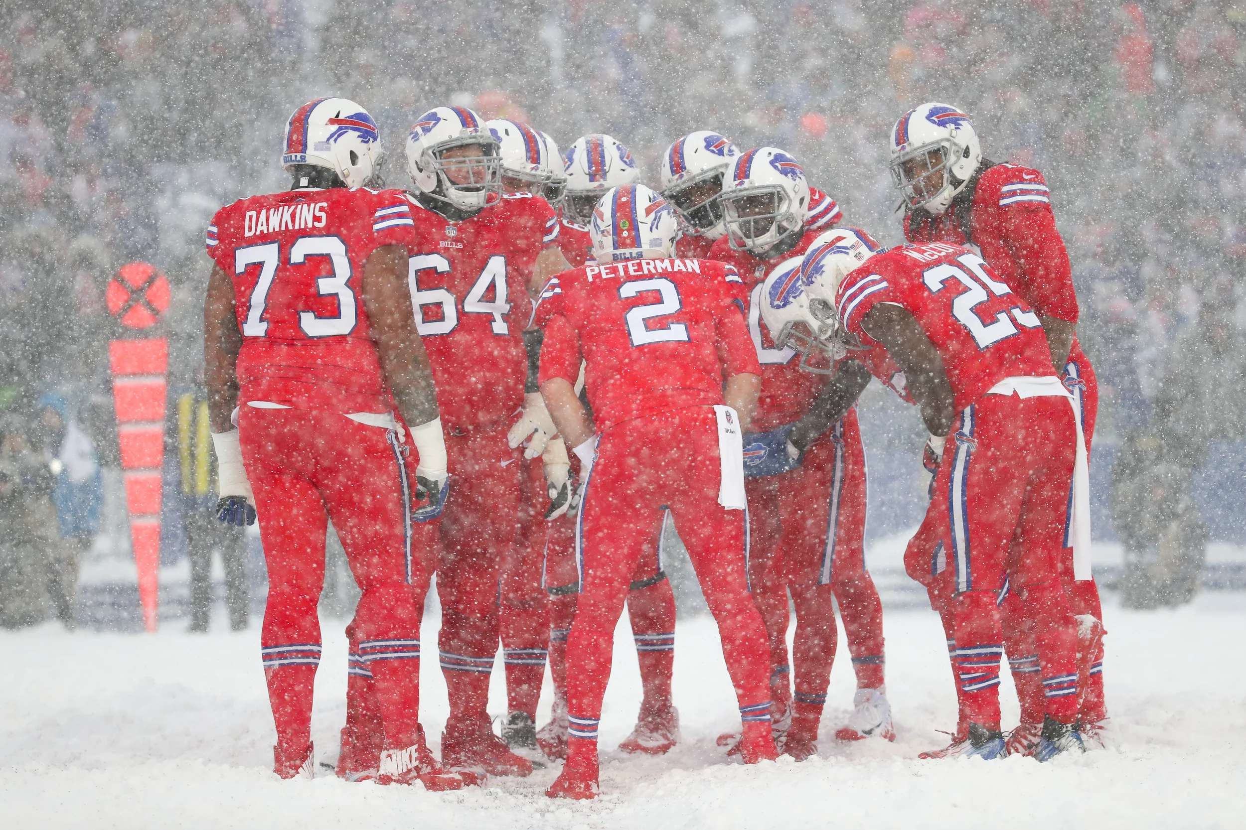 Forget the battery operated clothing at Bills Pats game