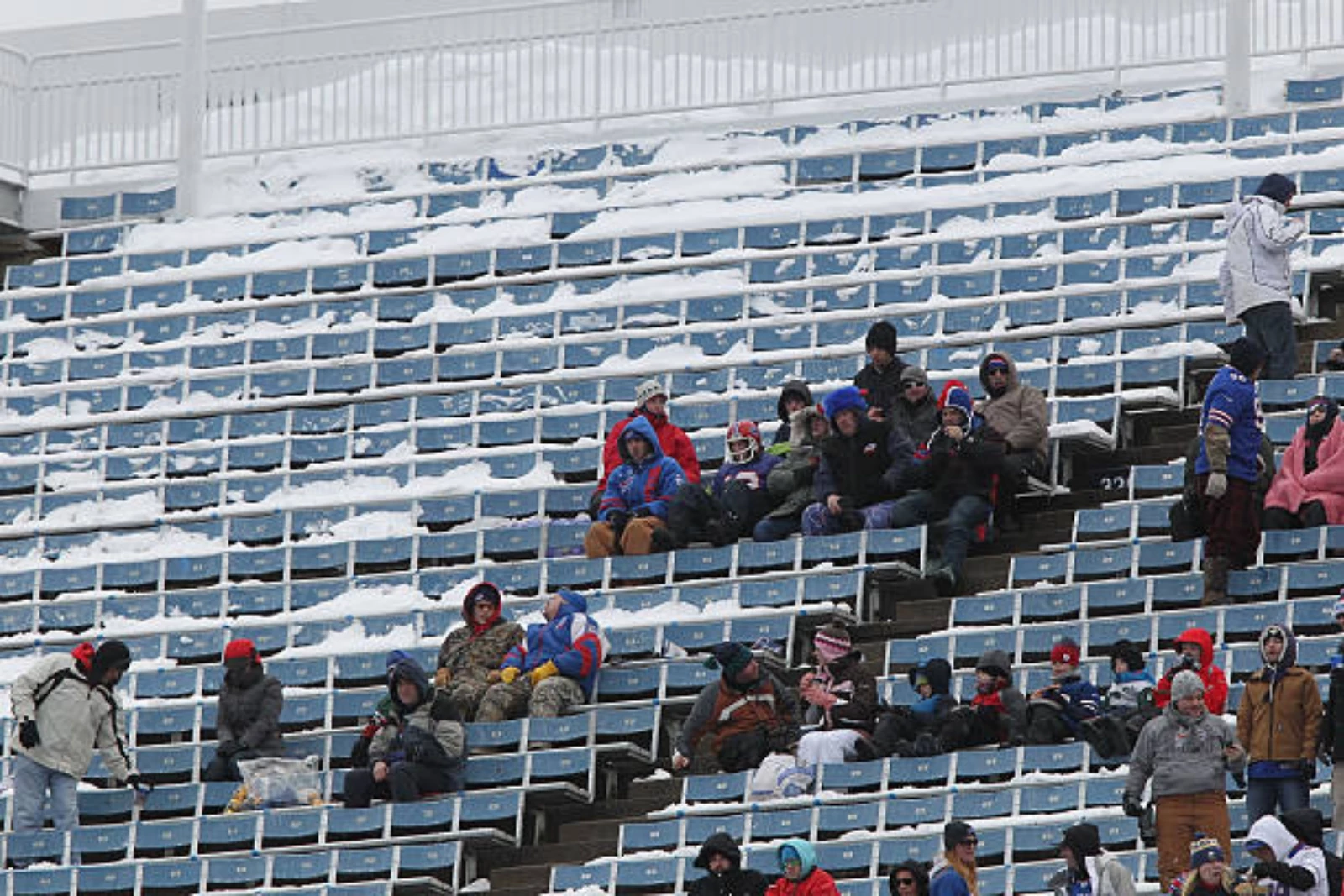 Buffalo Bills fans tailgate before taking on Cleveland at Ford Field