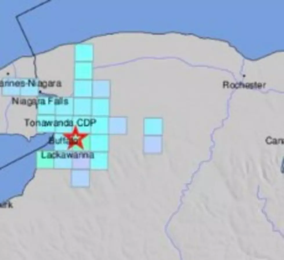 Map of the 3.8 Magnitude Earthquake in Western New York