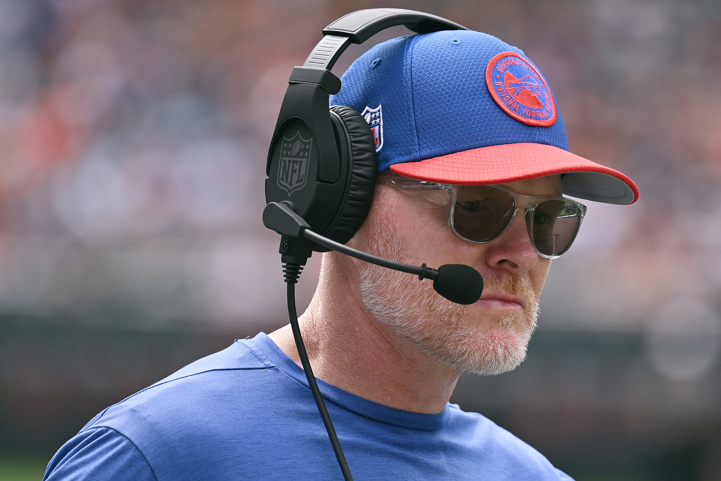 Buffalo Bills head coach Sean McDermott responds to questions