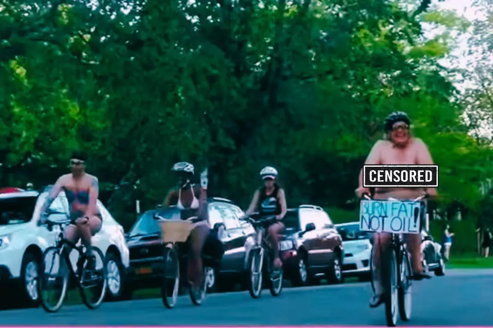 Naked bike ride group
