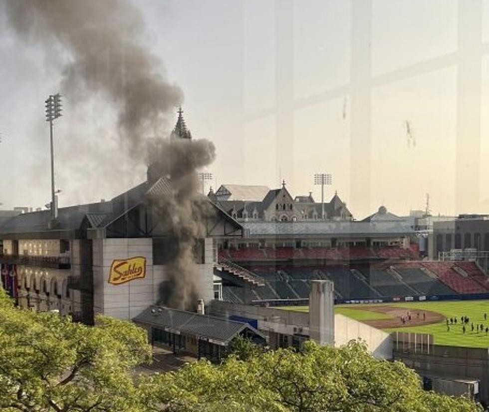 Fire Breaks Out At Sahlen Field In Buffalo, New York