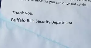 Buffalo Bills WILL Leave This Note On Your Car Windshield