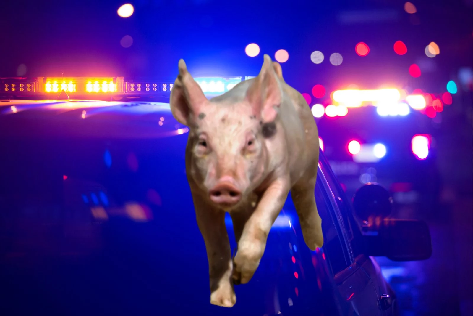 Loose Pig Quickly Wrangled By First Responders In Buffalo