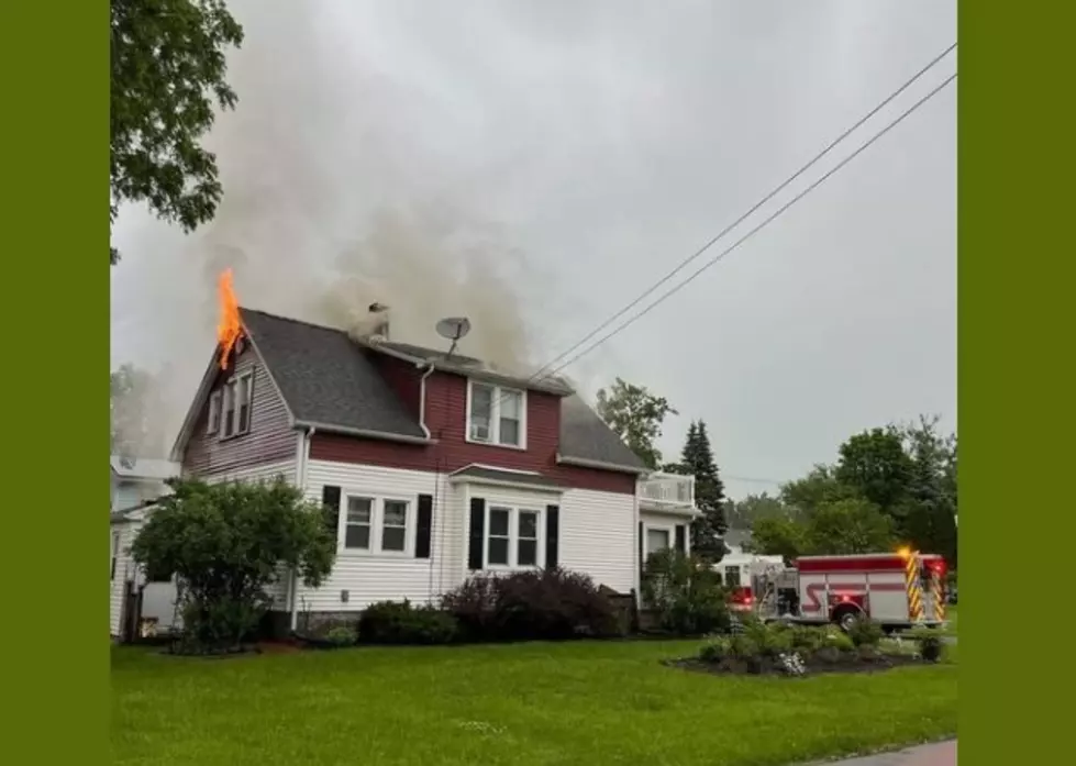Lightning Strikes House + Starts Fire in West Seneca, New York
