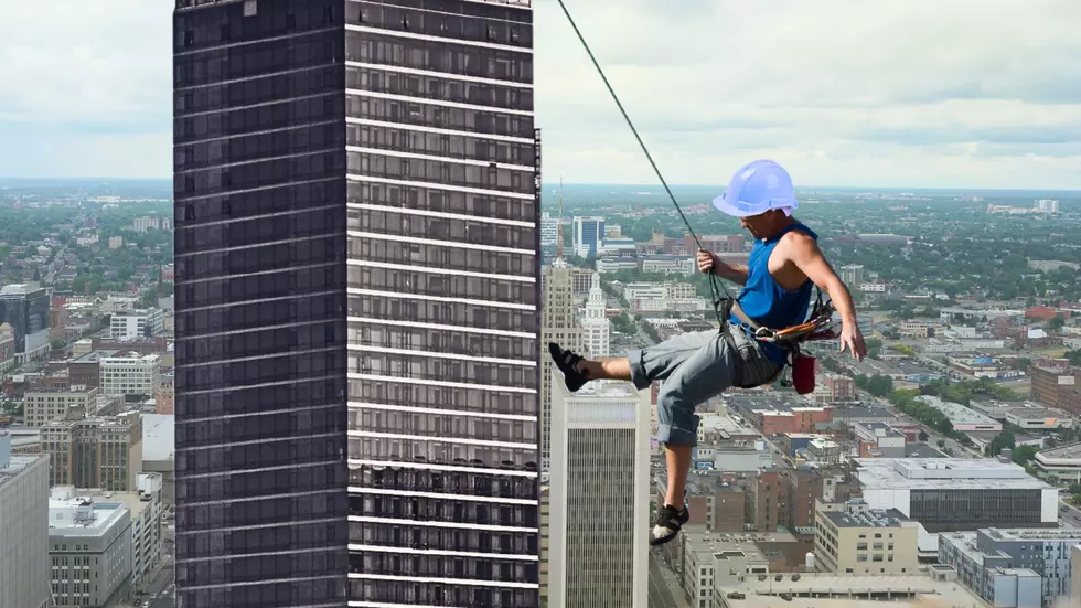 Why You See People Hanging From Tallest Buffalo Building