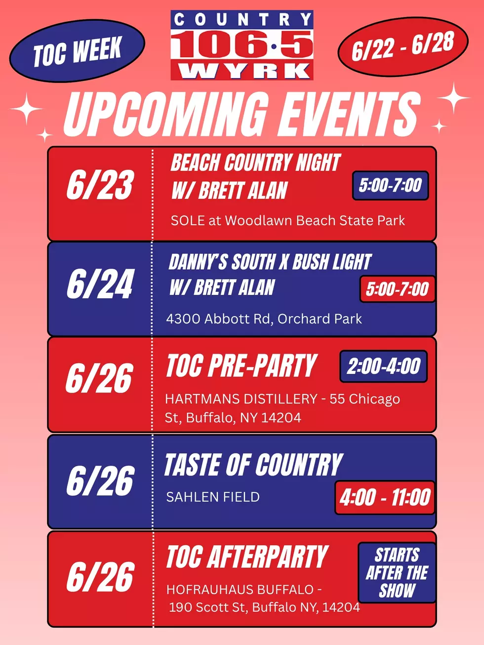 Events The Week Of 6/22-6/26