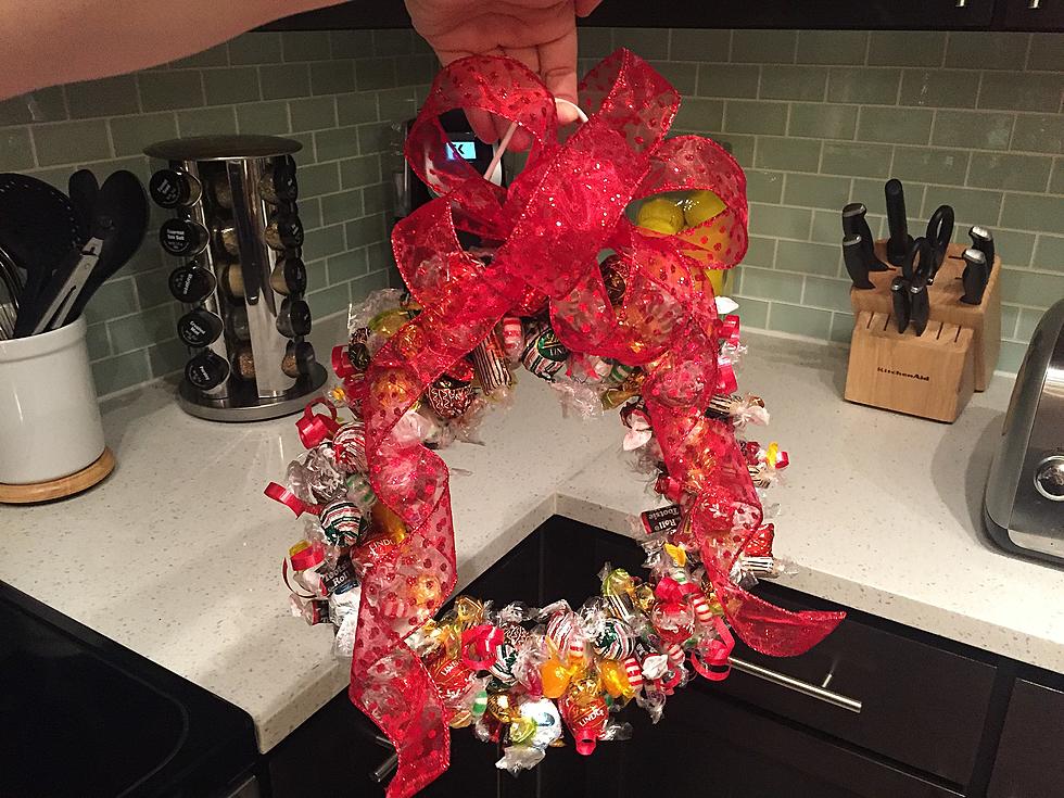 Make a Super Easy Candy Wreath for Your Wyoming Christmas