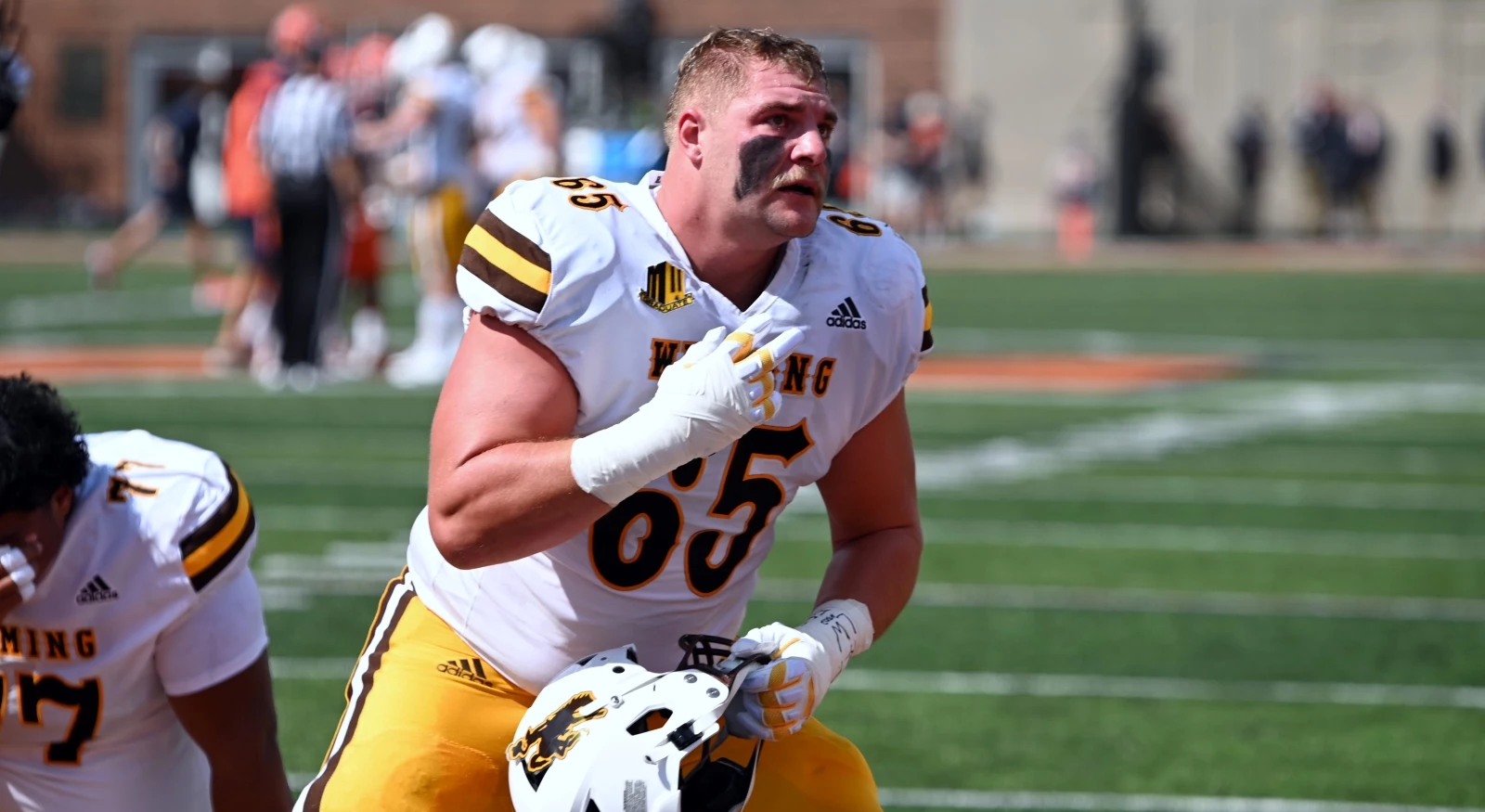 These hideous jerseys from Wyoming.  College football uniforms, Football  uniforms, Football