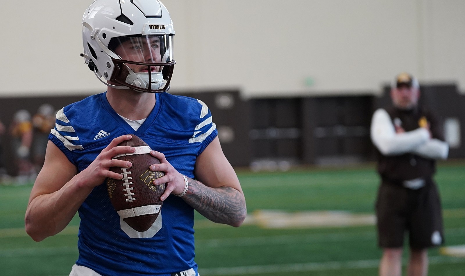 Quarterback Andrew Peasley Talks Fall Camp - University of Wyoming Athletics