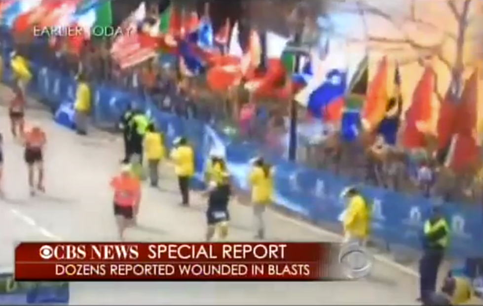 First Video of Actual Boston Marathon Explosion