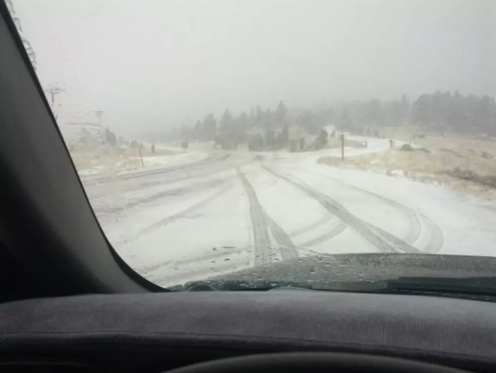Casper Mountain Road Icing Up – Drive Carefully