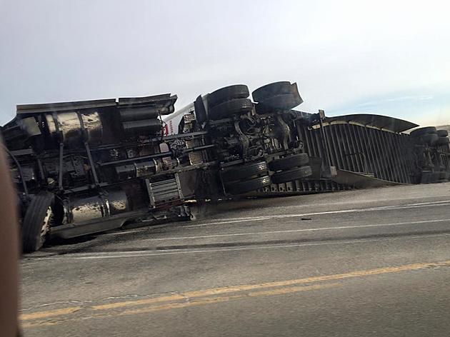UPDATE: Big Winds Blow Over Semi Tractor And Trailer On Outer Drive