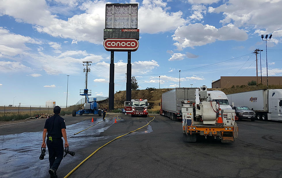 Firefighters Put Out Blaze At Truck Stop