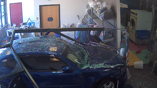 Car Smashes Into Evansville Laundromat; Caught On Camera [VIDEOS]