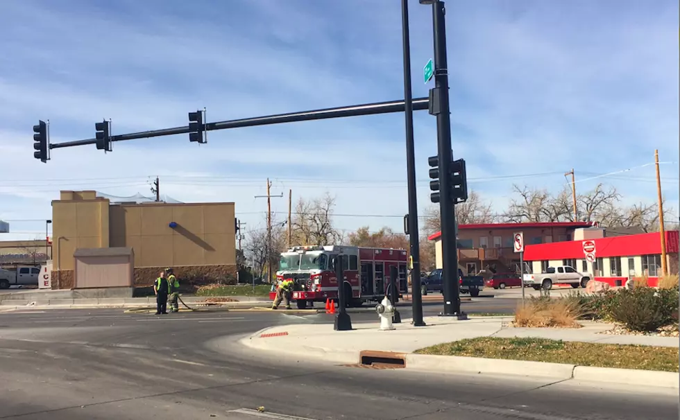 Gas Spill Hinders Traffic at CY Avenue and Poplar Street