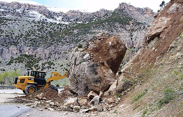 House-Sized Boulder Falls In Wind River Canyon, More Rockfall May Cause Closures