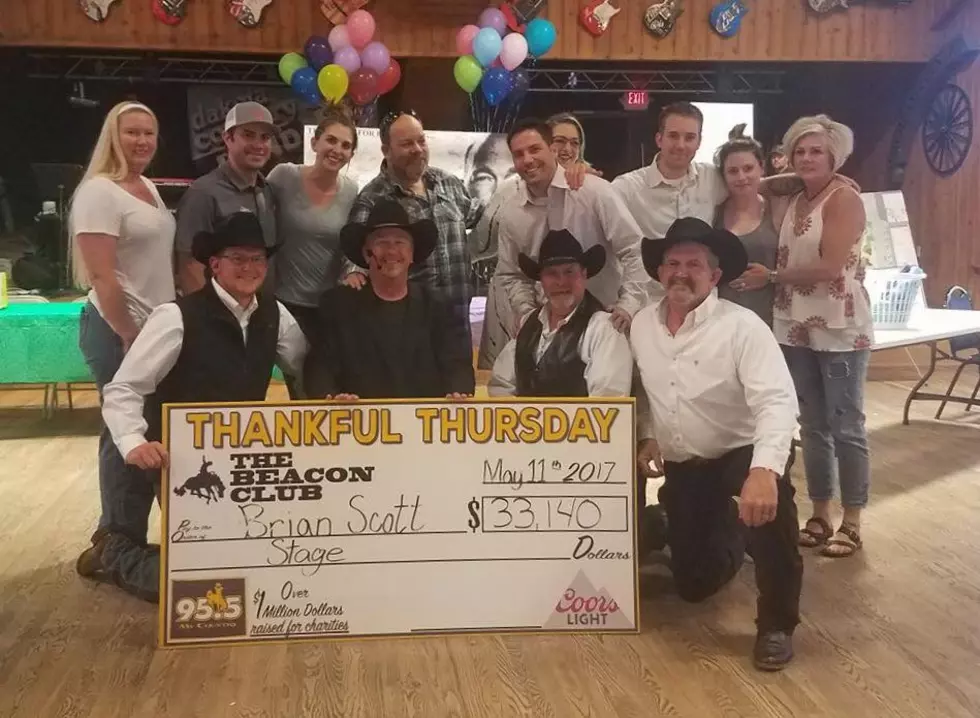 Thankful Thursday Raises Big Bucks For Brian Scott Gamroth Stage