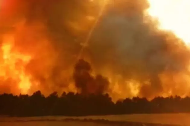 Large Grass Fire Near Sheridan