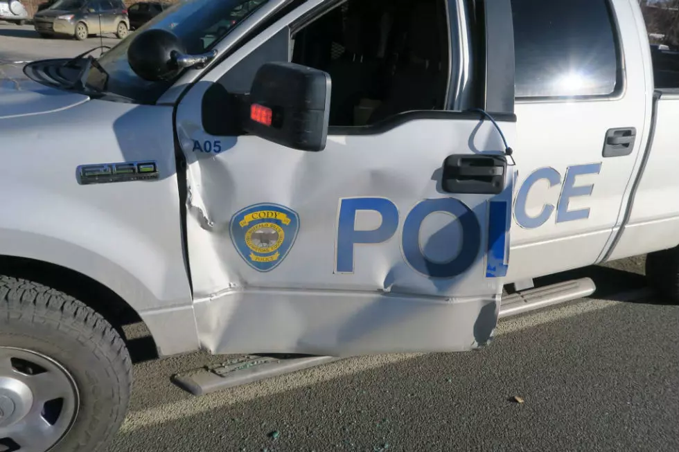 Wyoming Police Vehicle Hit During Traffic Stop